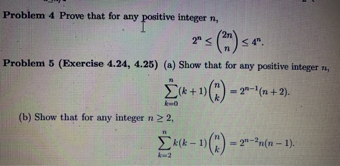 Solved given any integer n ≥ 1, show that there exists an | Chegg.com