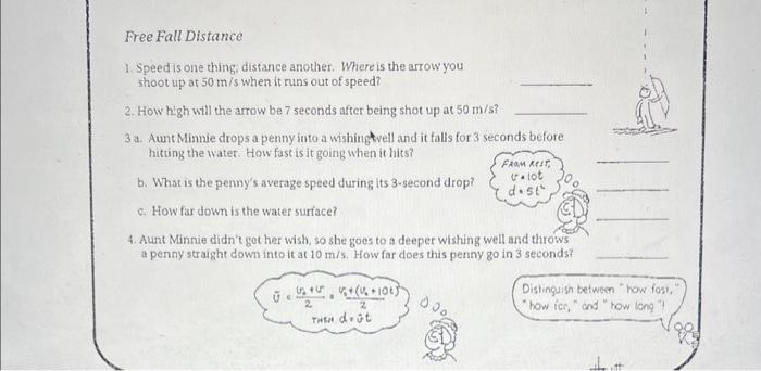 Solved 1. Speed is one thing; distance another. Where is the | Chegg.com