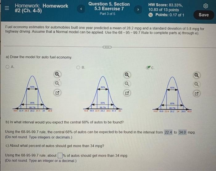 Solved = Homework: Homework #2 (Ch. 4-5) Question 5, Section | Chegg.com