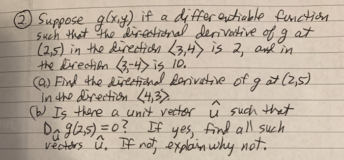 Solved 2 Suppose G X Y If A Differentiable Function Suc Chegg Com