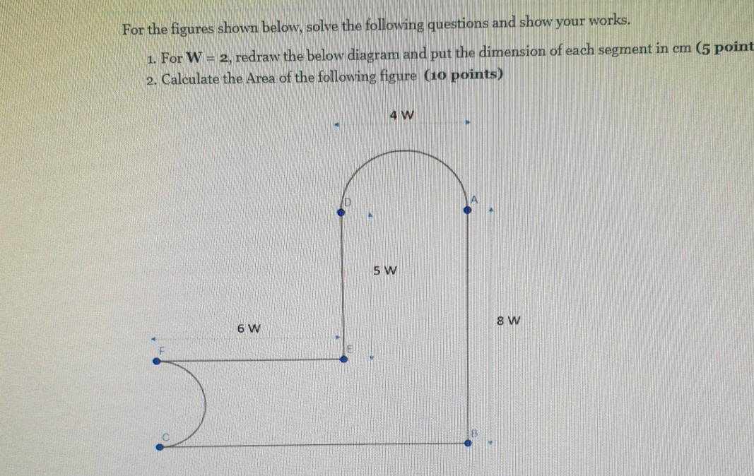 Solved For The Figures Shown Below, Solve The Following | Chegg.com