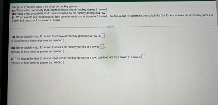 Solved show step by step how you got the answers and show | Chegg.com