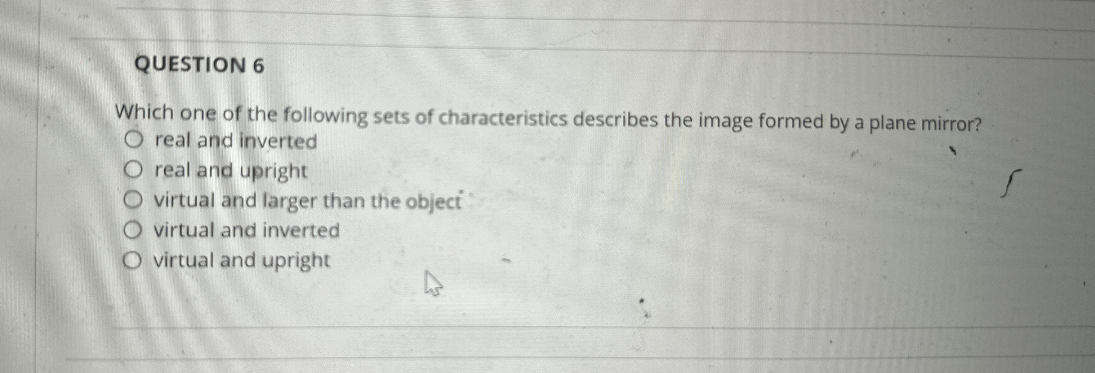 Solved QUESTION 6Which one of the following sets of | Chegg.com