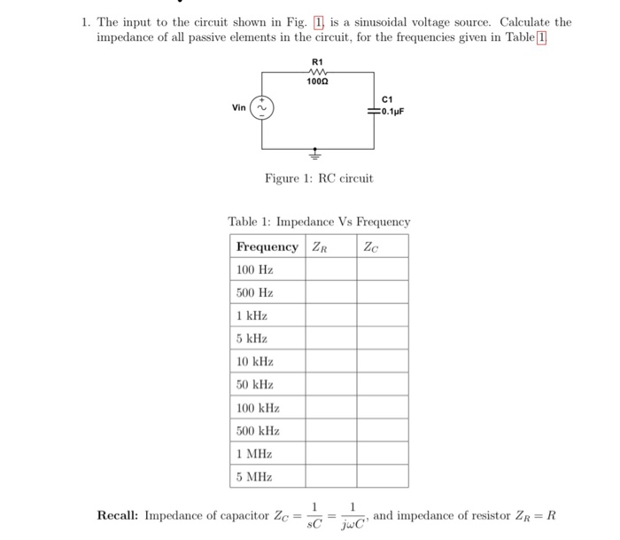 Solved 1. The input to the circuit shown in Fig. 1 is a | Chegg.com