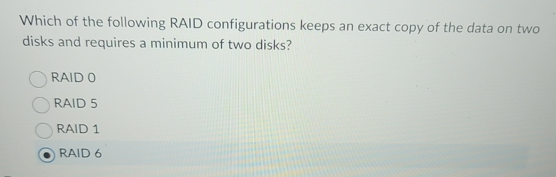 Solved Which Of The Following Raid Configurations Keeps An Chegg Solved Which Of The Following Raid Configurations Keeps An Chegg