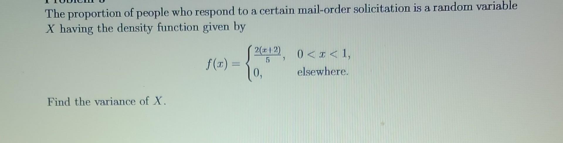 Solved The proportion of people who respond to a certain | Chegg.com