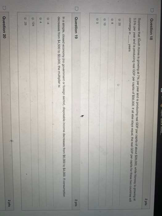 Solved Question 11 2 pts Another Posibility Tables | Chegg.com