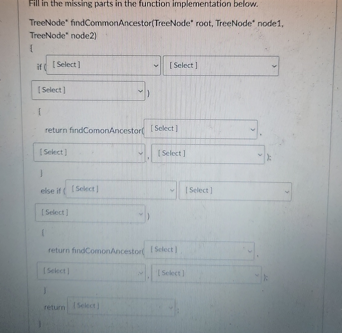 Solved Fill in the missing parts in the function | Chegg.com