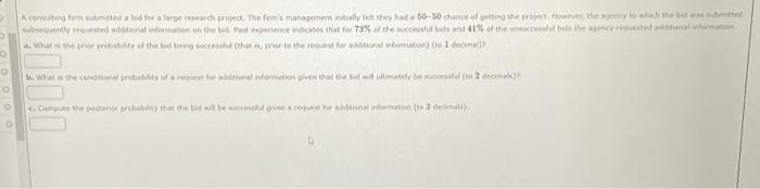 Solved A consulting firm submitted a bid for a large | Chegg.com