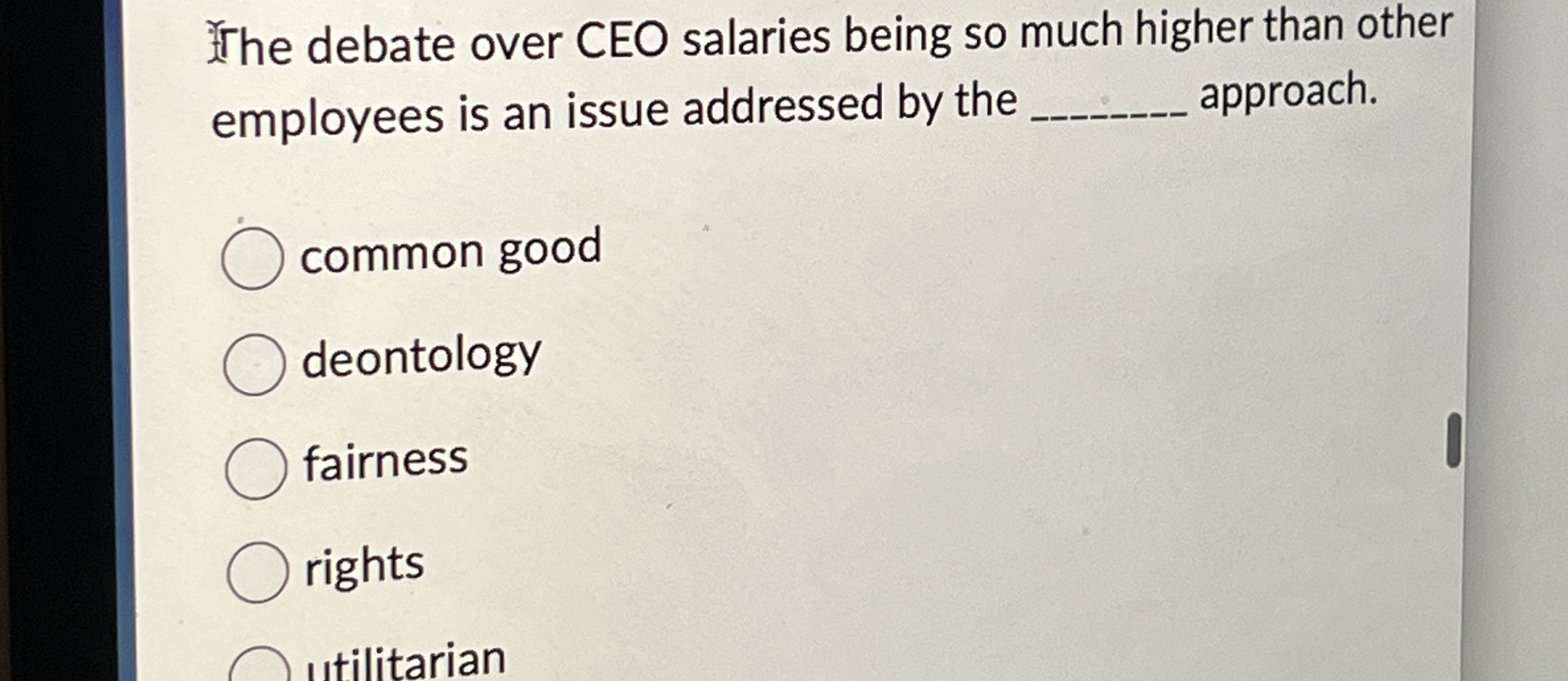 Solved The Debate Over CEO Salaries Being So Much Higher | Chegg.com