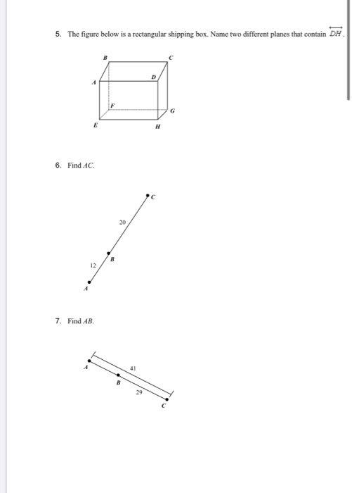 Parts of a Plane Quiz Review Diagram