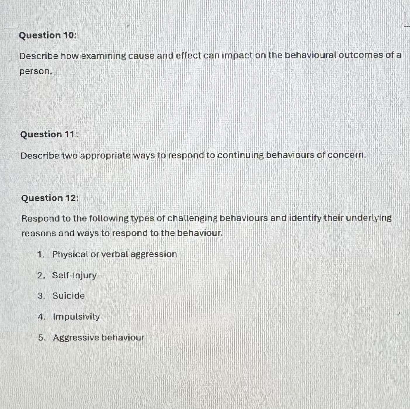 Explain Answer 10-12 Please explain/answer questions as much as no | Chegg.com