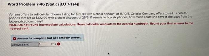 Solved Verizon offers to sell cellular phones listing for | Chegg.com