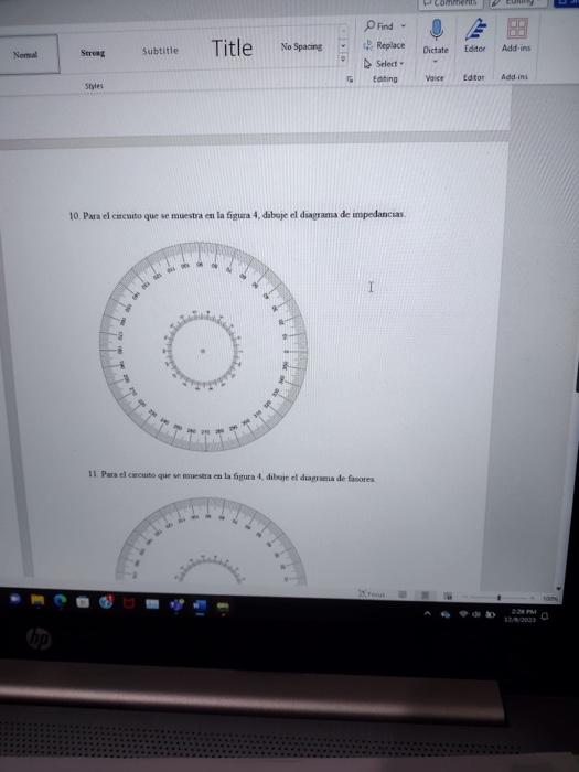 10. Para el cirenito que se muestra en la figura 4, dabeje el diagrama de impedancras.