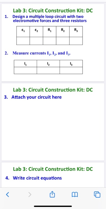 Solved Lab 3: Circuit Construction Kit: DC 1. Design A | Chegg.com