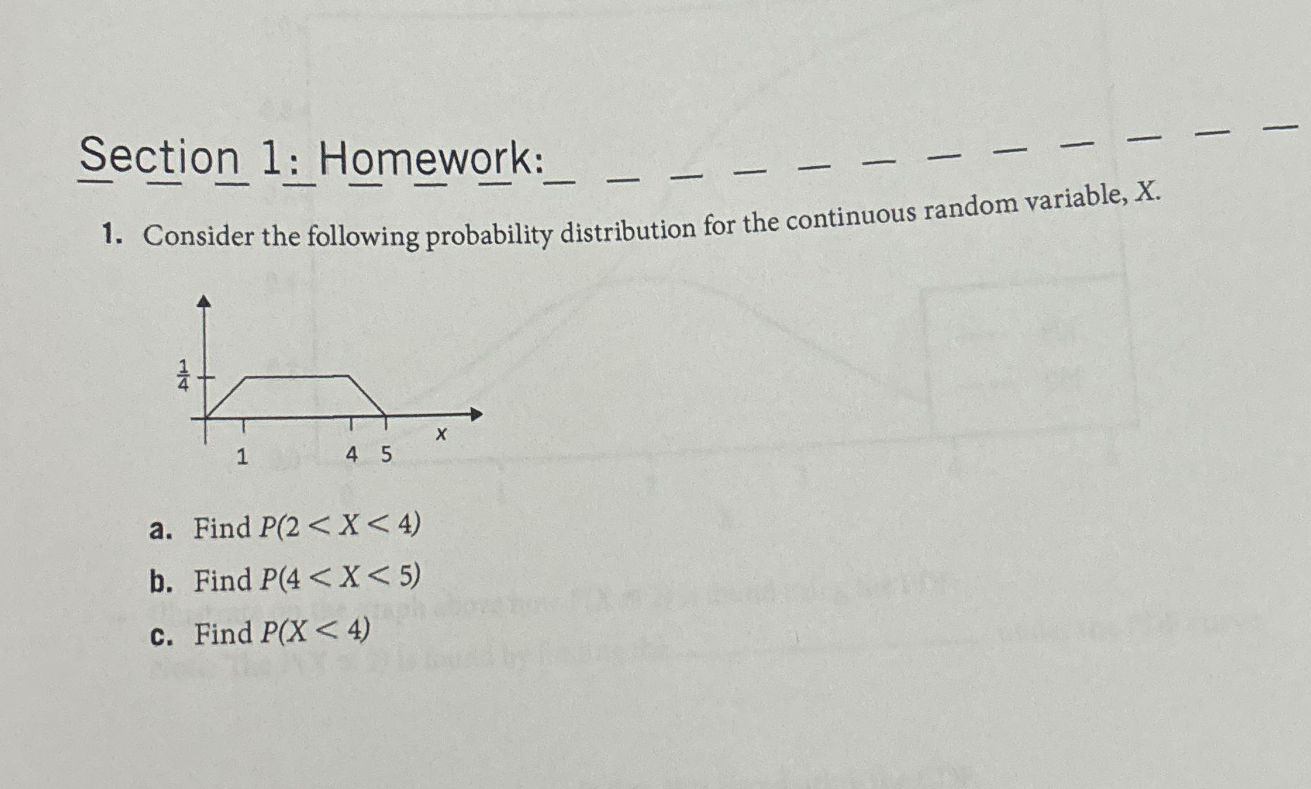 Solved Section 1: Homework:Consider the following | Chegg.com