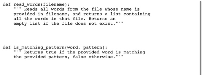 Read File Words Solved def read_words (filename):