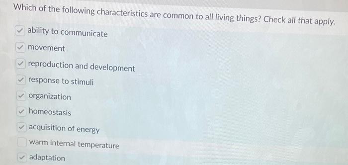 Solved Which of the following characteristics are common to | Chegg.com