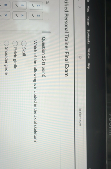 Solved tified Personal Trainer Final Exam1:2 3Question | Chegg.com