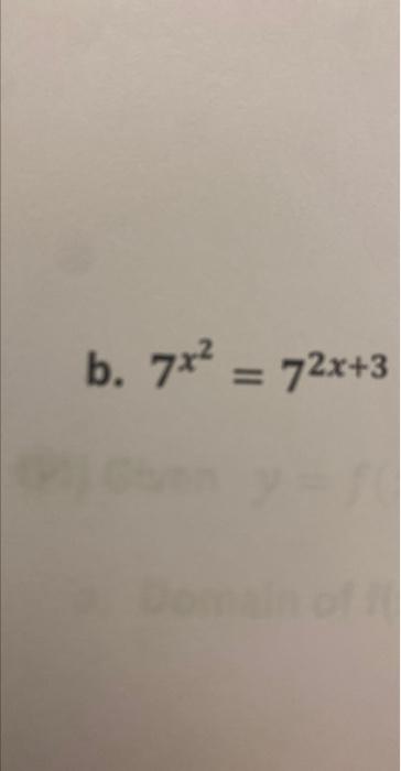 Solved 7x2=72x+3 | Chegg.com