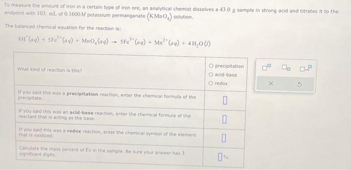 Solved To Measure The Amount Of Iron In A Certain Type Of | Chegg.com