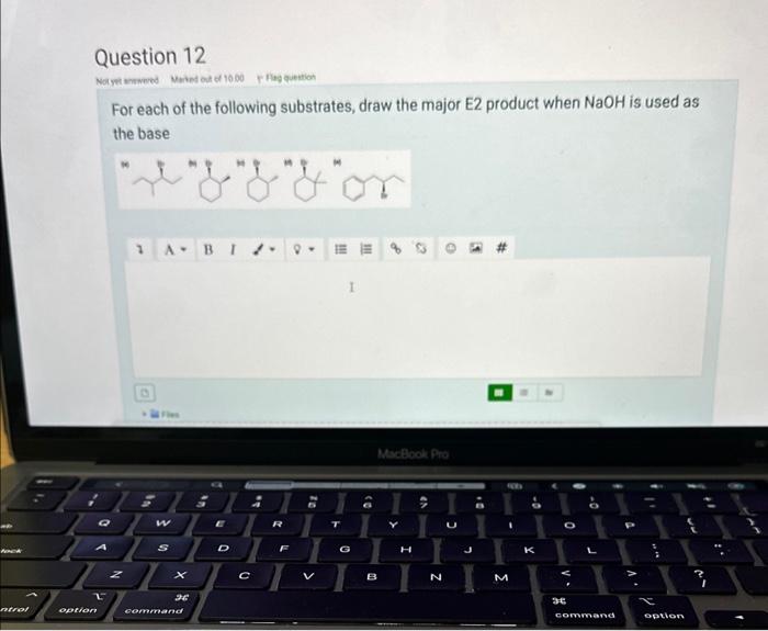 Solved For each of the following substrates, draw the ma the | Chegg.com