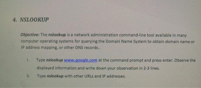 Solved Tasks: 1. Type ping at the command prompt and press | Chegg.com