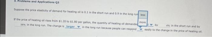Solved 3. Problems And Applications Q3 Suppose The Price | Chegg.com
