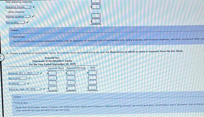 rowa My West
Wse the maltiple-step income statement format, with its separation of revenues. cost of merchandise sod, sellin