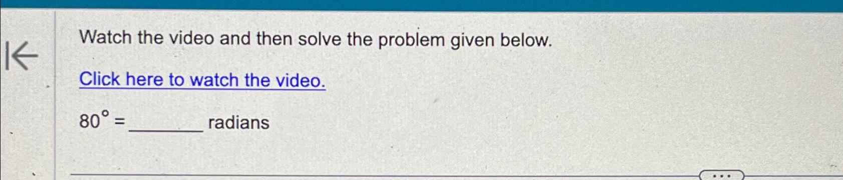 Watch the video and then solve the problem given | Chegg.com