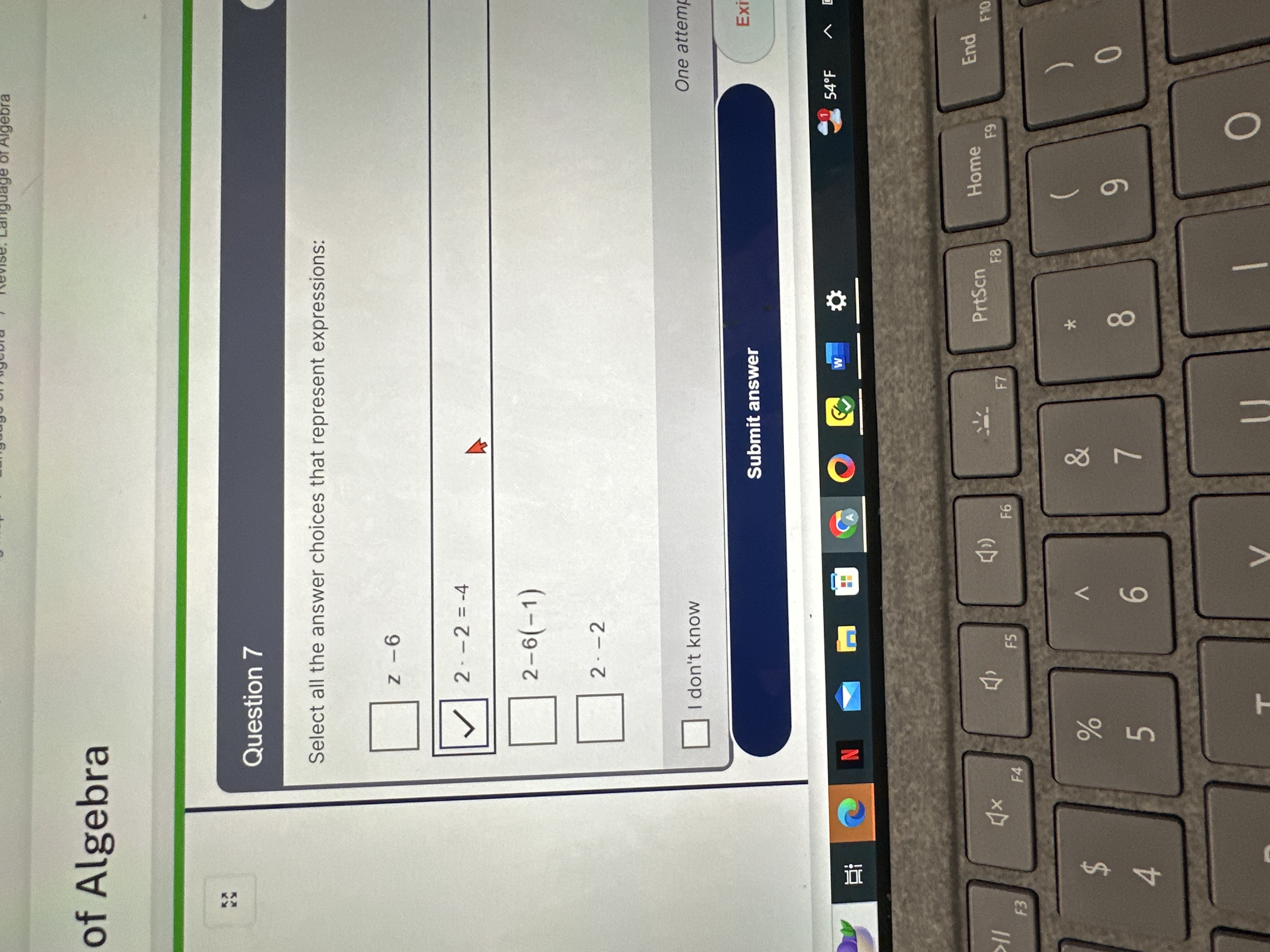 Solved select all the answer choices that represent | Chegg.com