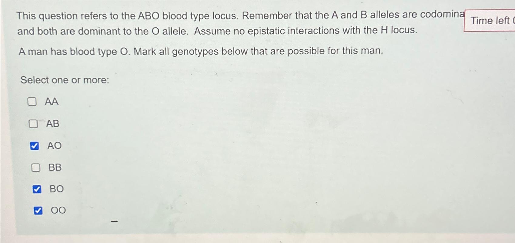 Solved This question refers to the ABO blood type locus. | Chegg.com