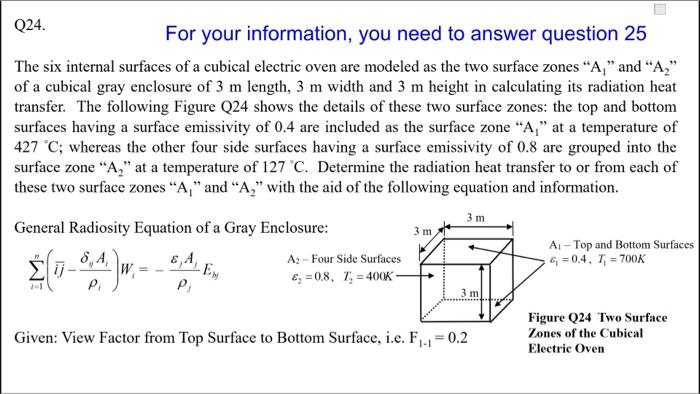 Solved Heat and mass transfer questionYou only need to | Chegg.com