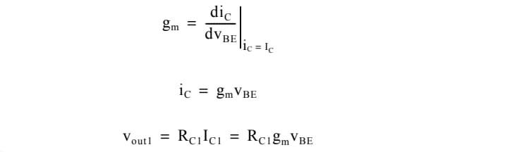 Solved Differential Outputgm=dvBEdiC∣∣iC=I iC=gmvBE vout | Chegg.com