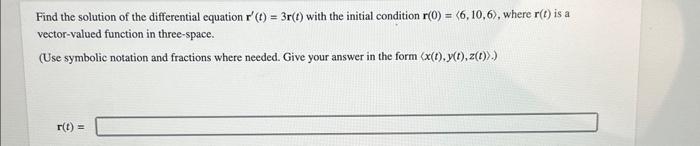 Solved Find the solution of the differential equation | Chegg.com