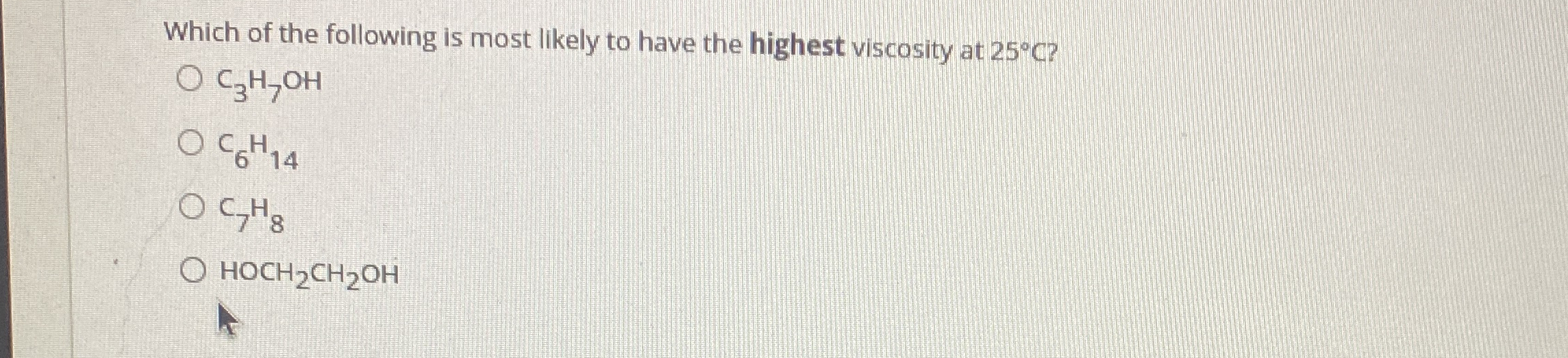 Solved Which of the following is most likely to have the | Chegg.com
