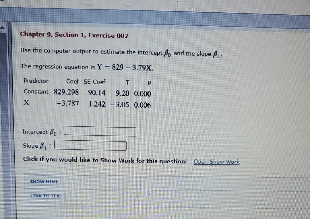 Solved Chapter 9, Section 1, Exercise 002 Use the computer | Chegg.com