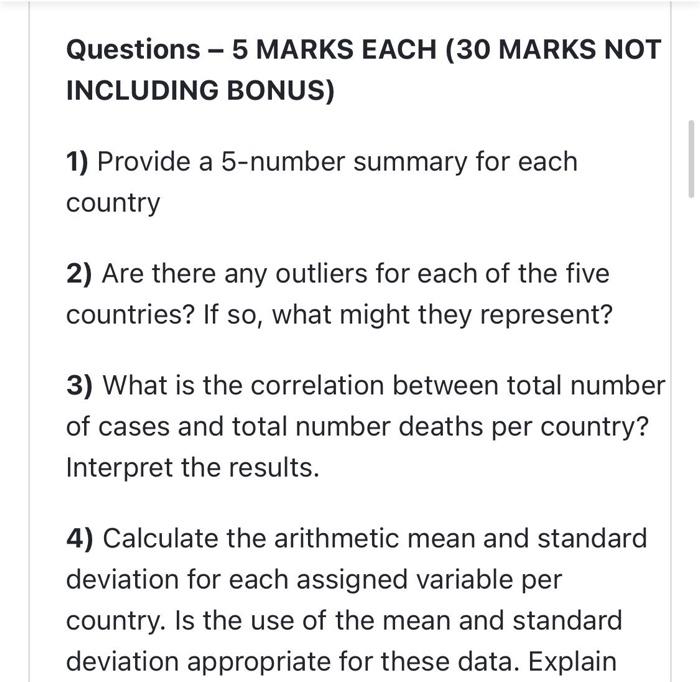 Solved Questions - 5 MARKS EACH (30 MARKS NOT INCLUDING | Chegg.com