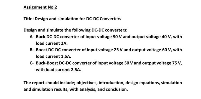 Solved Assignment No.2 Title: Design and simulation for | Chegg.com