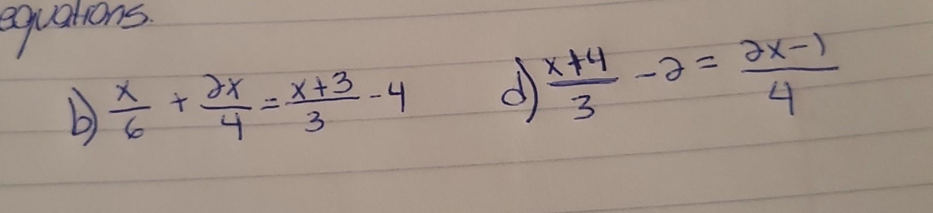 3= frac 4 3 (8x-6)34(8x−6)