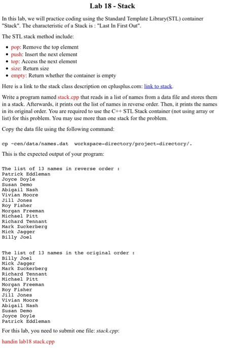 Meanstack Practice Lab Question Solved Lab 18 - StackIn this lab, we will practice coding | Chegg.com