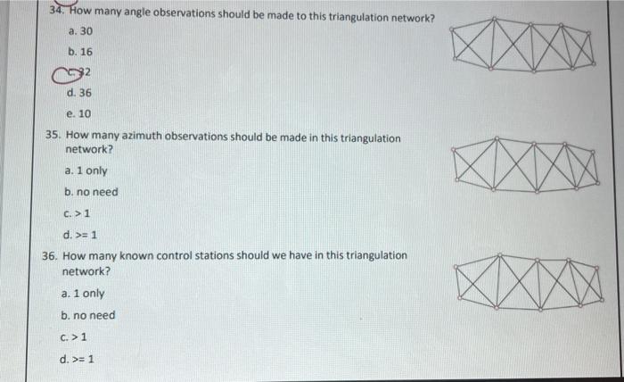 Solved 34. How many angle observations should be made to | Chegg.com