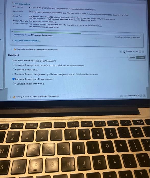 Solved Test Information Description This is designed to your | Chegg.com