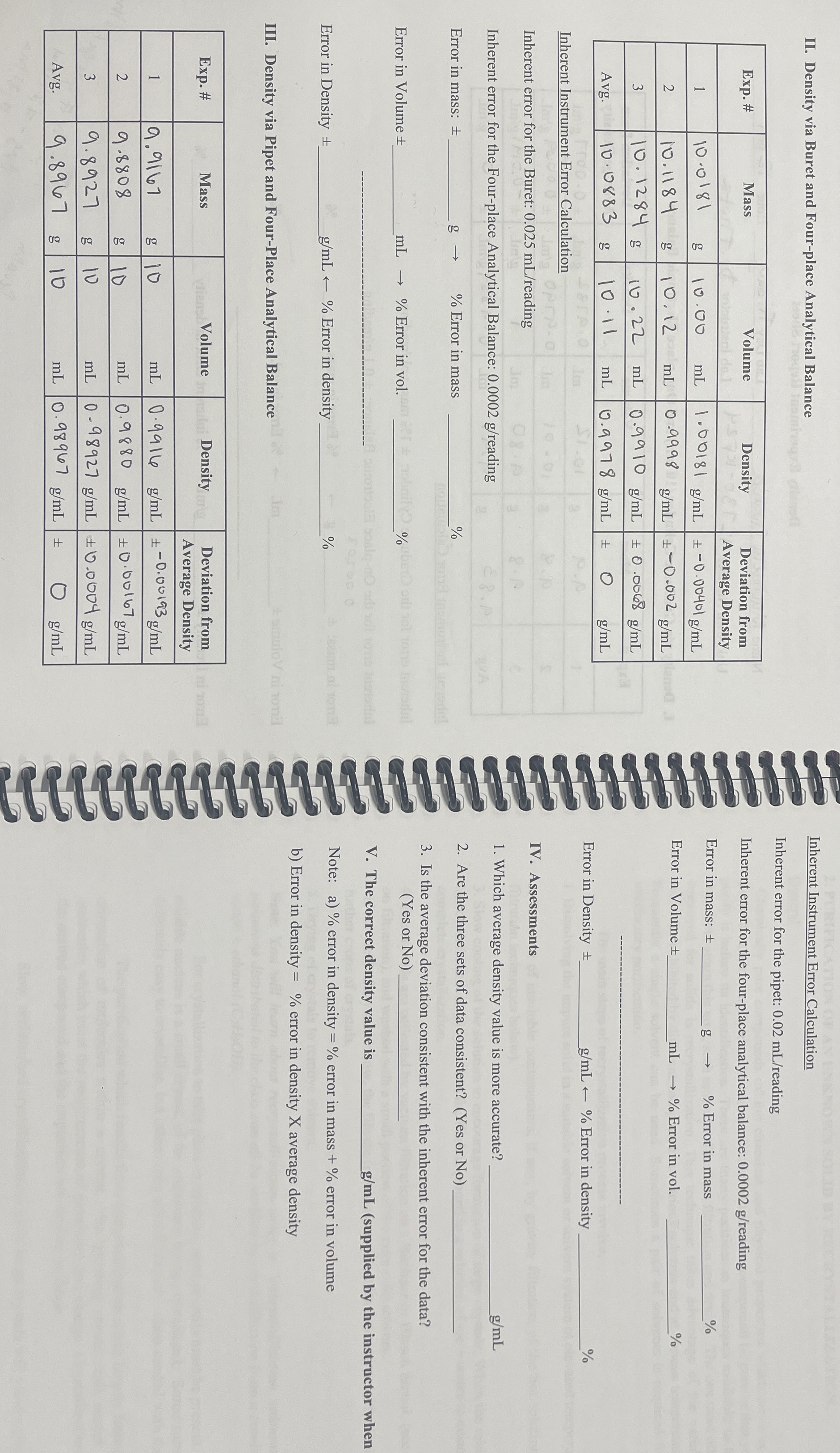 Only answer for chart Iii (3) ﻿Inherent Instrument
