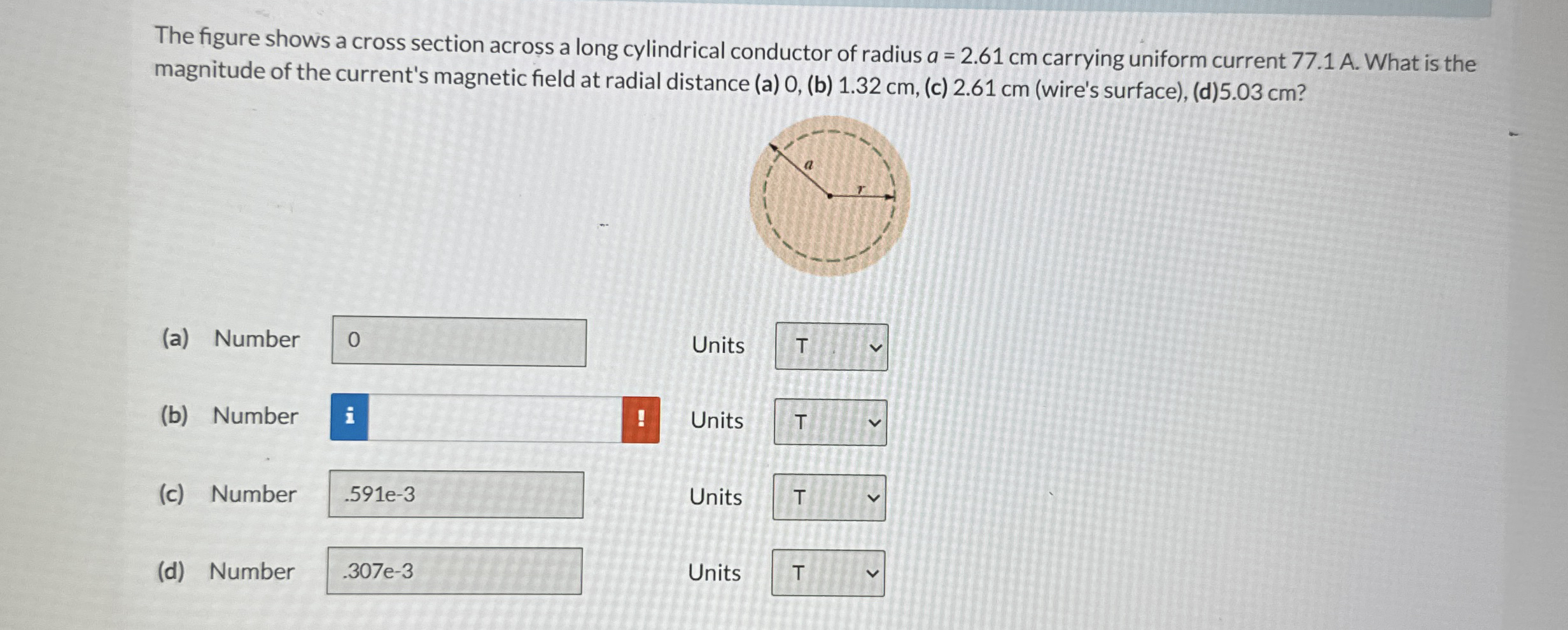 Solved The figure shows a cross section across a long | Chegg.com