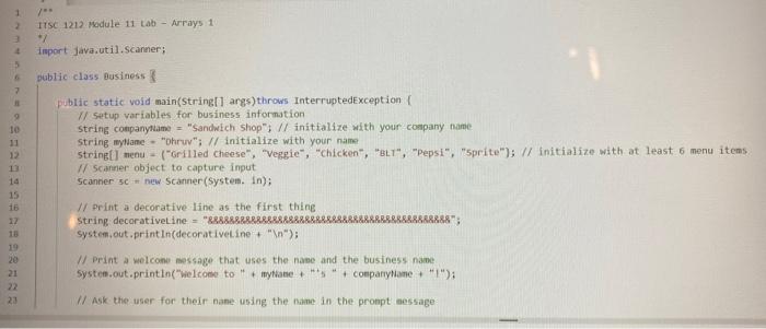 Solved In this lab you'll build up a small food ordering | Chegg.com