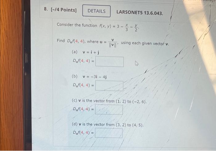 Solved LARSONET5 13.6.043. Consider the function | Chegg.com
