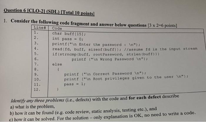 Solved Consider The Following Code Fragment And Answer Below | Chegg.com