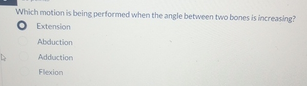 Solved Which motion is being performed when the angle | Chegg.com