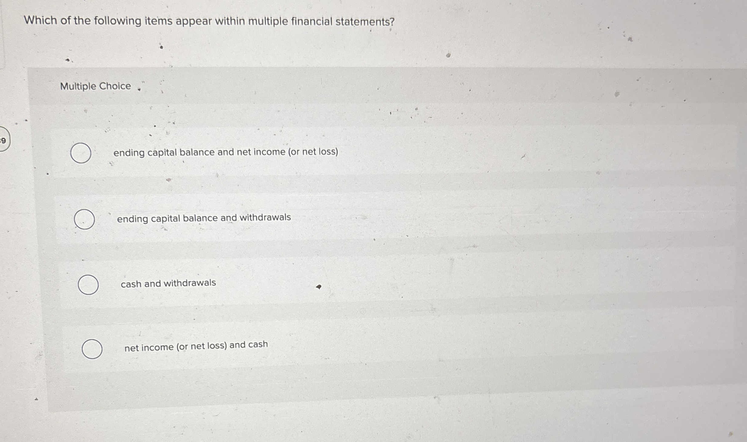 Solved Which of the following items appear within multiple | Chegg.com